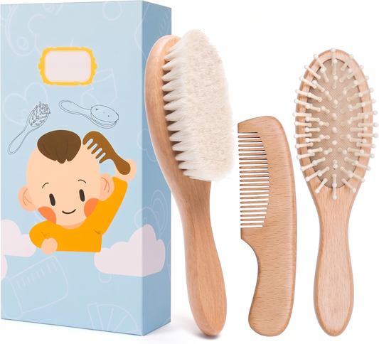 Baby Hairbrush & Comb Set